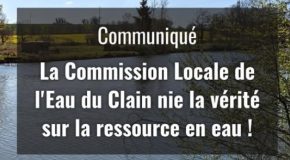 Commission Locale du Clain : une lecture contestée de la situation hydrique